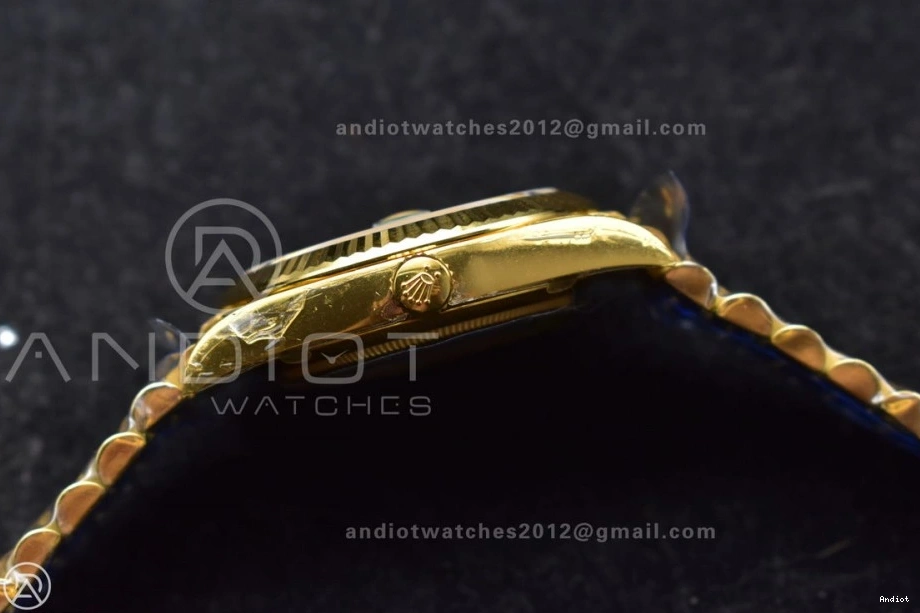 228238 THBF Green YG on (Gain VR3255 President 40 Weight) Edition Dial Day 1:1 Roman Date Bracelet Best 0119